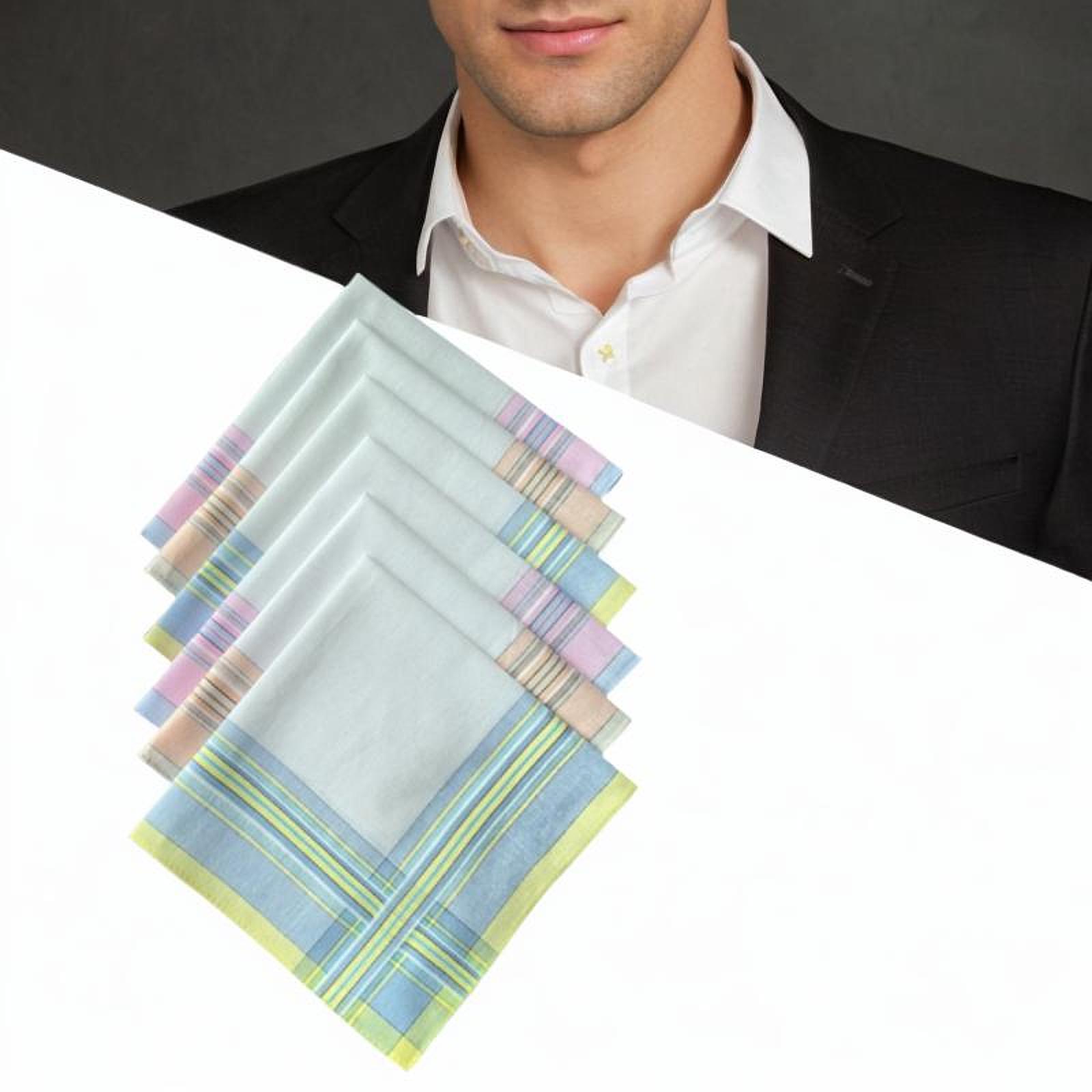 Handkerchief Cotton Men - 6개입 면 남성용 손수건 축하 생일을
