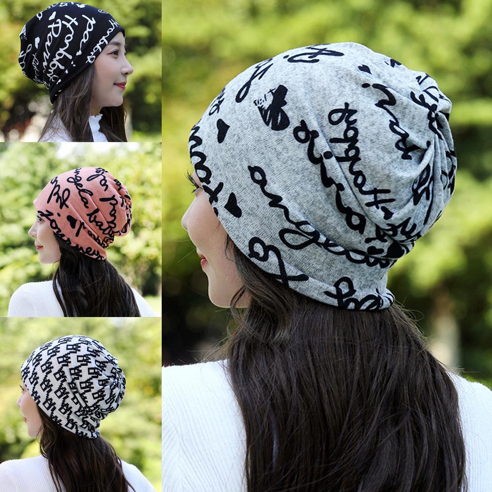 Infinity Scarf Knit - 여성용 코튼 슬라우치 비니 캡 스트레치