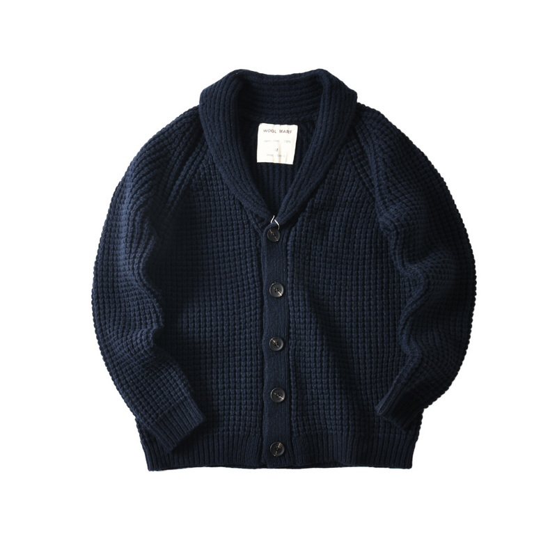 Muffler Men Wool - 남성용 유럽 빈티지 100% 울 청키