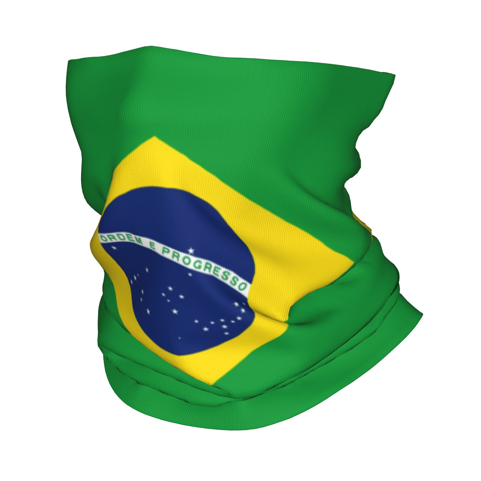 Neck Warmer Tube - 맞춤형 브라질 국기 반다나 넥 워머