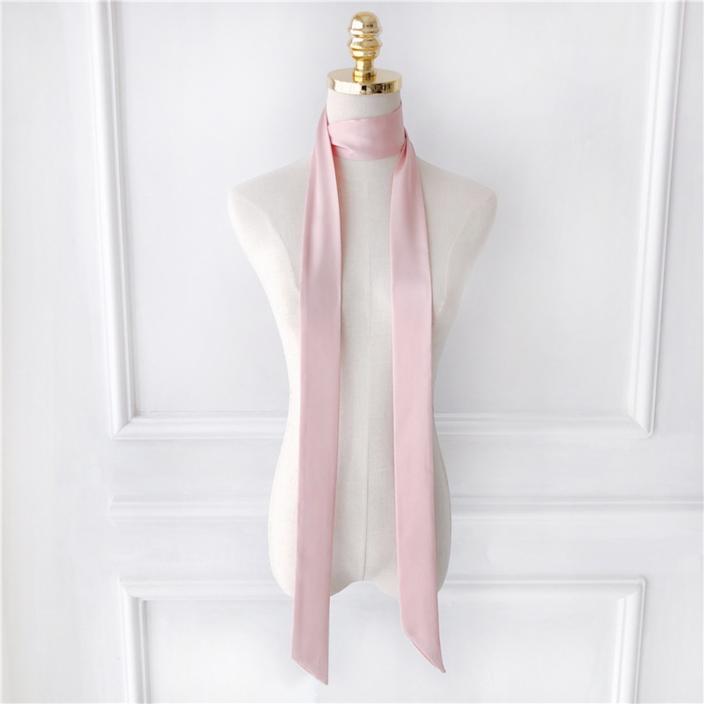 Head Wrap Turban - 섬세한 롱 헤어 스카프 실크 헤어밴드