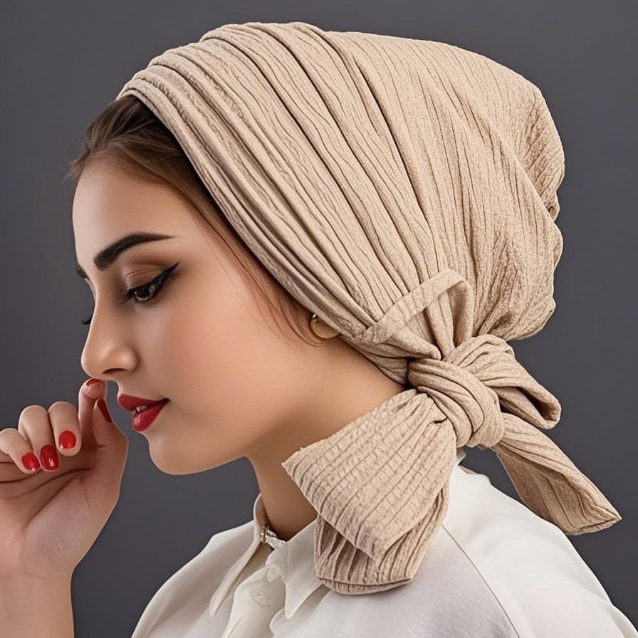 Head Wrap Turban - 여성용 럭셔리 스프링 매듭 터번 모자,