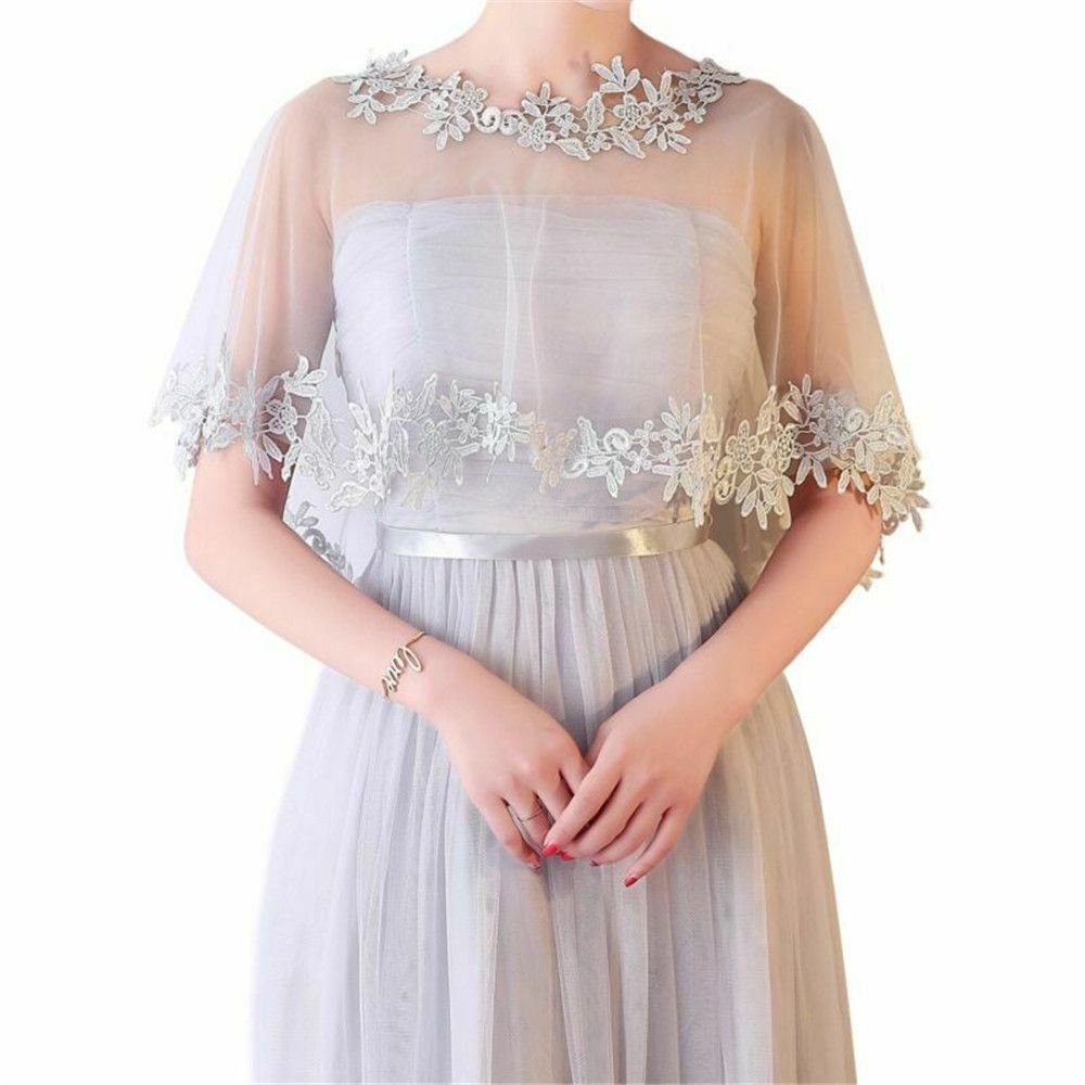 Stole Wedding Shawl - 패션 캐주얼 신부 웨딩 케이프 이브닝