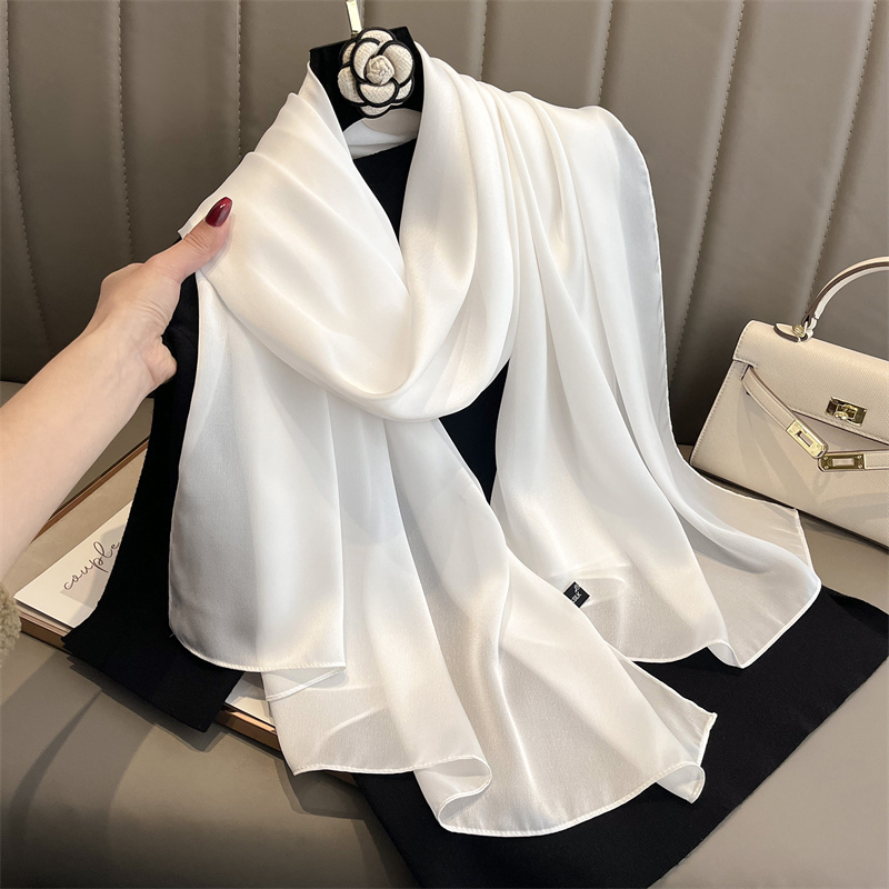 Scarf Silk Square - 2024 럭셔리 브랜드 봄 대형 긴