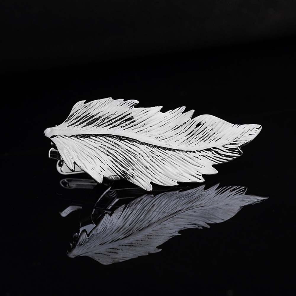 Tie Clip Silver - 창의적인 매력 1개 웨딩 실버 메탈