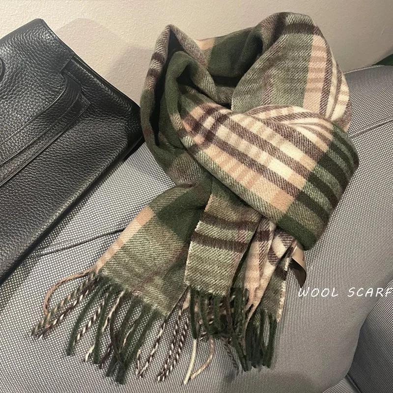 Muffler Men Wool - 고품질 100% 울 스카프 남성 겨울