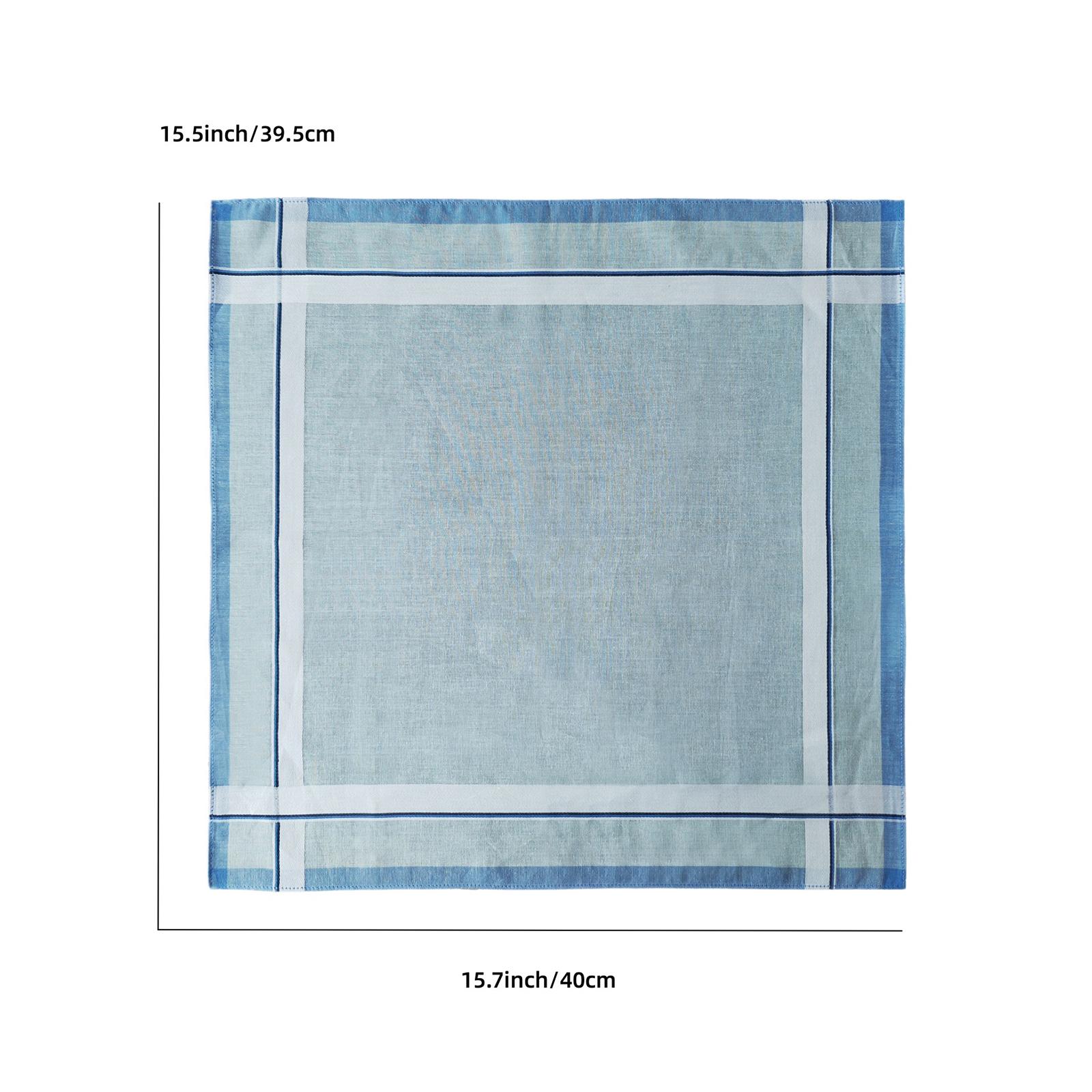 Handkerchief Cotton Men - 6개 포켓 스퀘어 손수건 40cm 면
