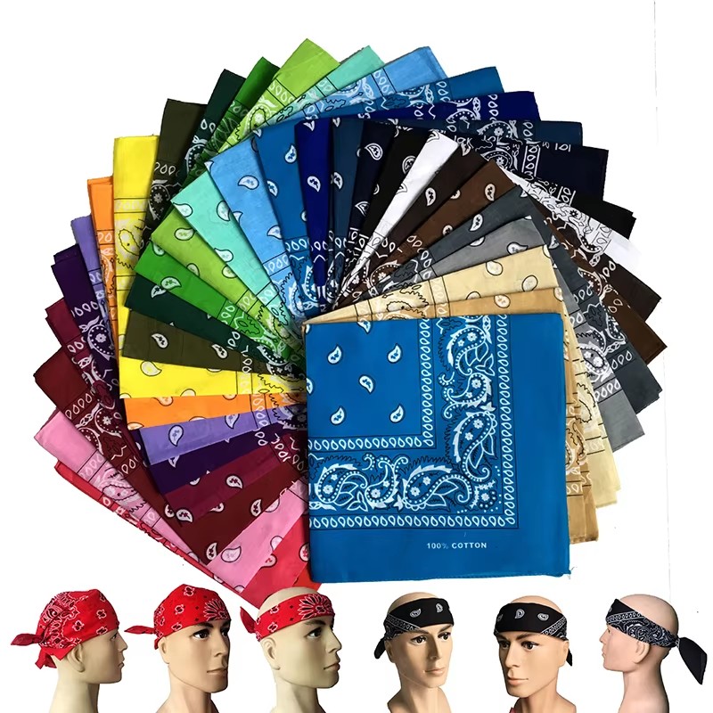 Handkerchief Cotton Men - 1/2/3Pcs 남여 남성 여성 코튼 두건