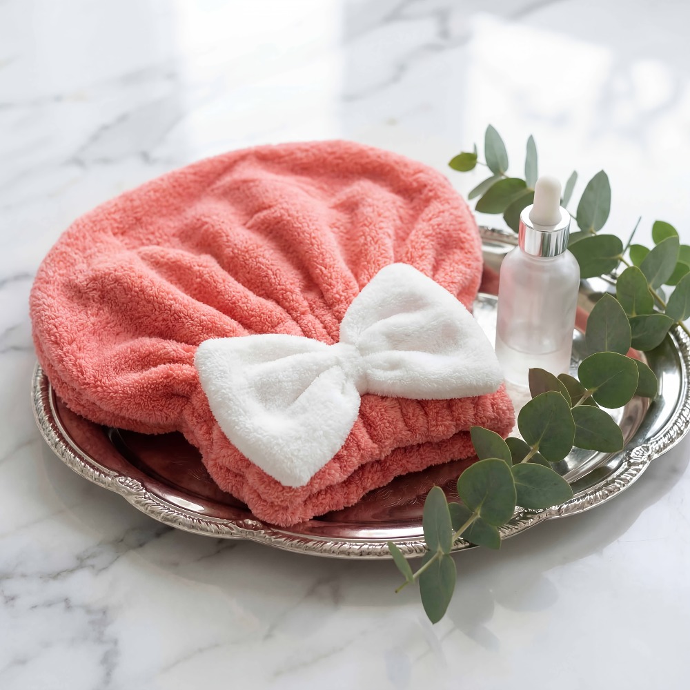 Head Wrap Turban - 마이크로파이버 헤어 드라이캡, 퀵 드라이 헤어