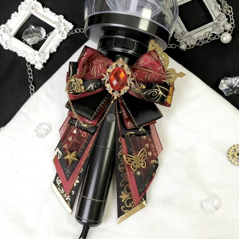 Tie Bar Set Gift - 빈티지 로리타 럭셔리 보우 뮤직 서포트