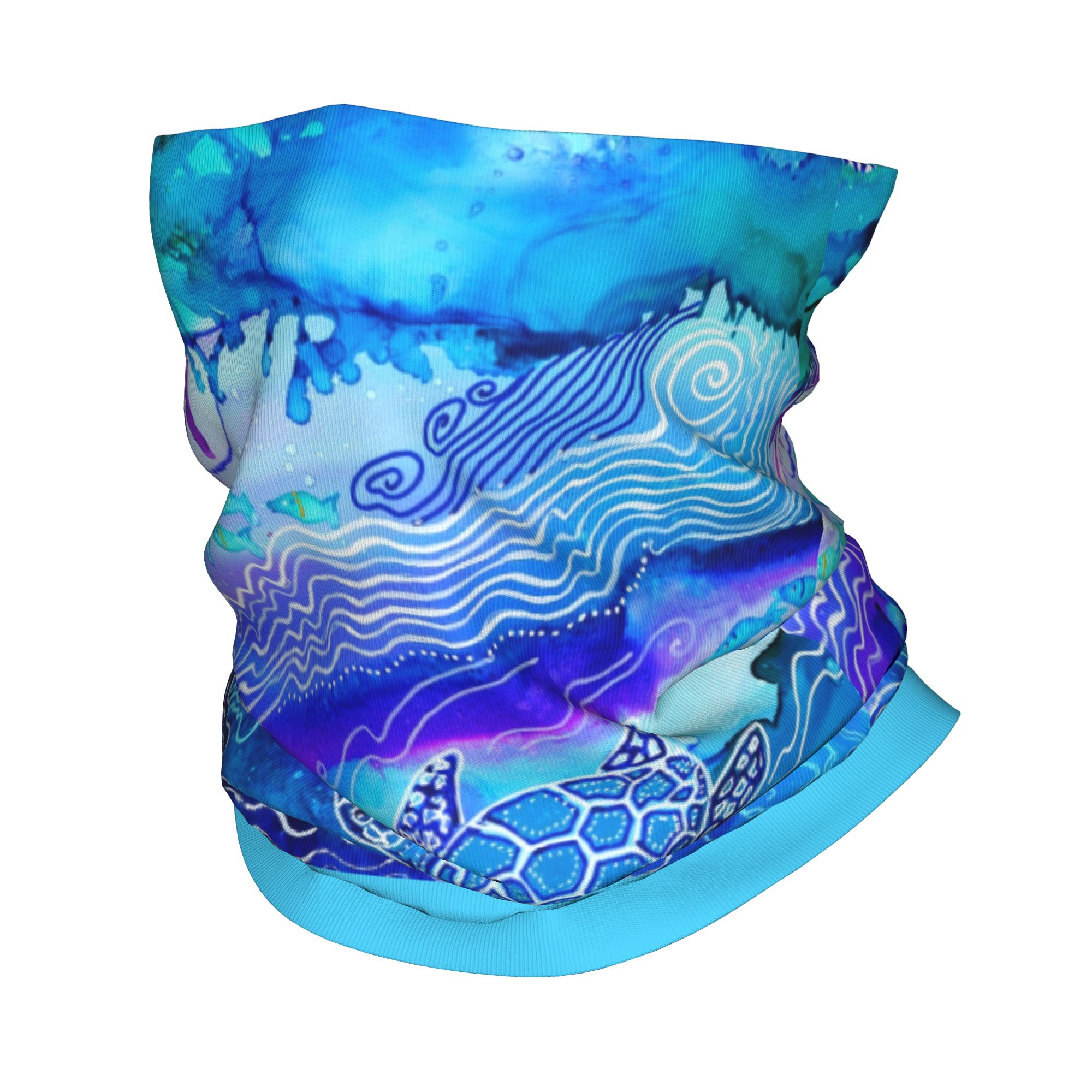 Neck Warmer Tube - 맞춤형 바다거북 다이빙 겨울 헤드밴드 넥워머
