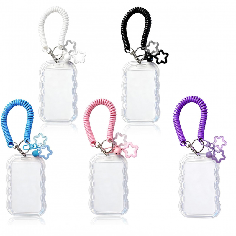 Lanyard Badge Holder - 유니크 웨이브 엣지 ID 카드 홀더