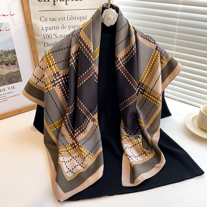 Silk Tie Striped - 새로운 여름 프린트 트윌 실크 스퀘어