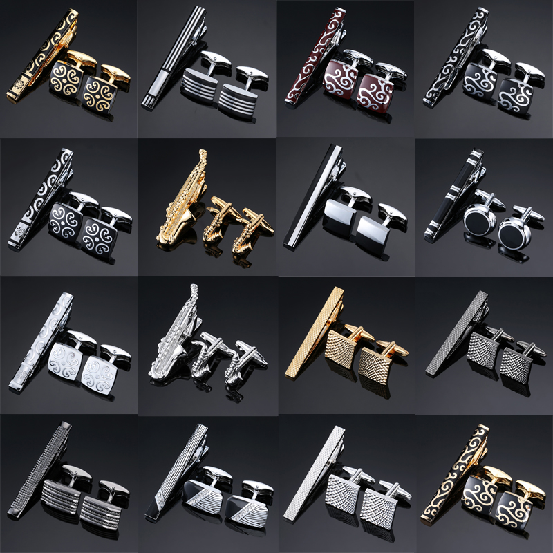 Tie Bar Set Gift - 남성용 선물용 타이 핀용 고품질 커프스