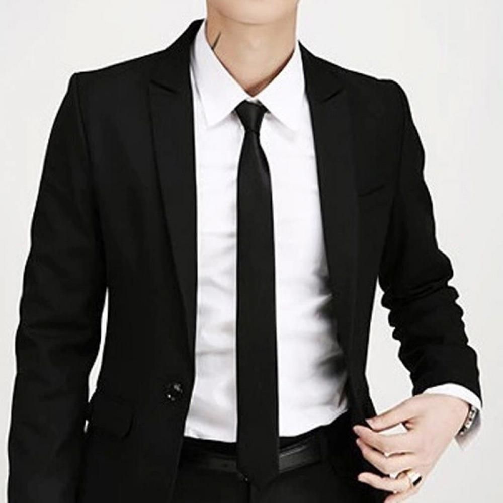 패션 캐주얼 슬림 일반 남성 솔리드 스키니 넥 파티 웨 - Skinny Tie Men 리뷰 및 가격