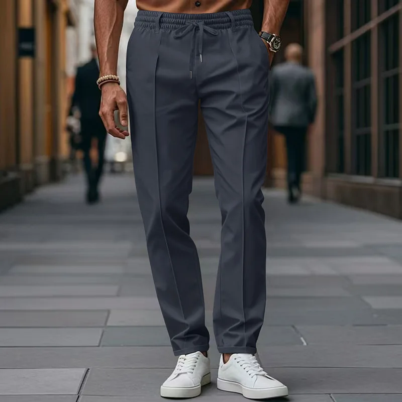남성용 아메리칸 스타일 가을 겨울 단색 캐주얼 팬츠 슬 - Skinny Tie Men 리뷰 및 가격