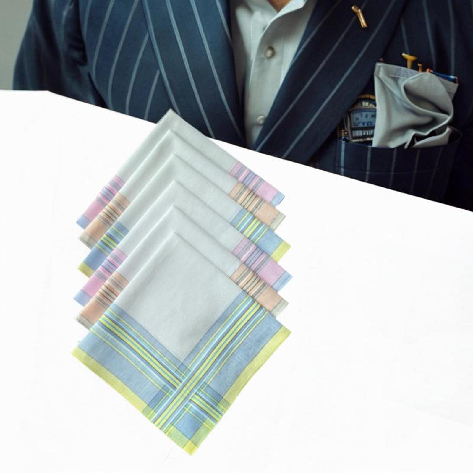 6개입 면 남성용 손수건 축하 생일을 위한 다양한 색상 - Handkerchief Cotton Men 리뷰 및 가격