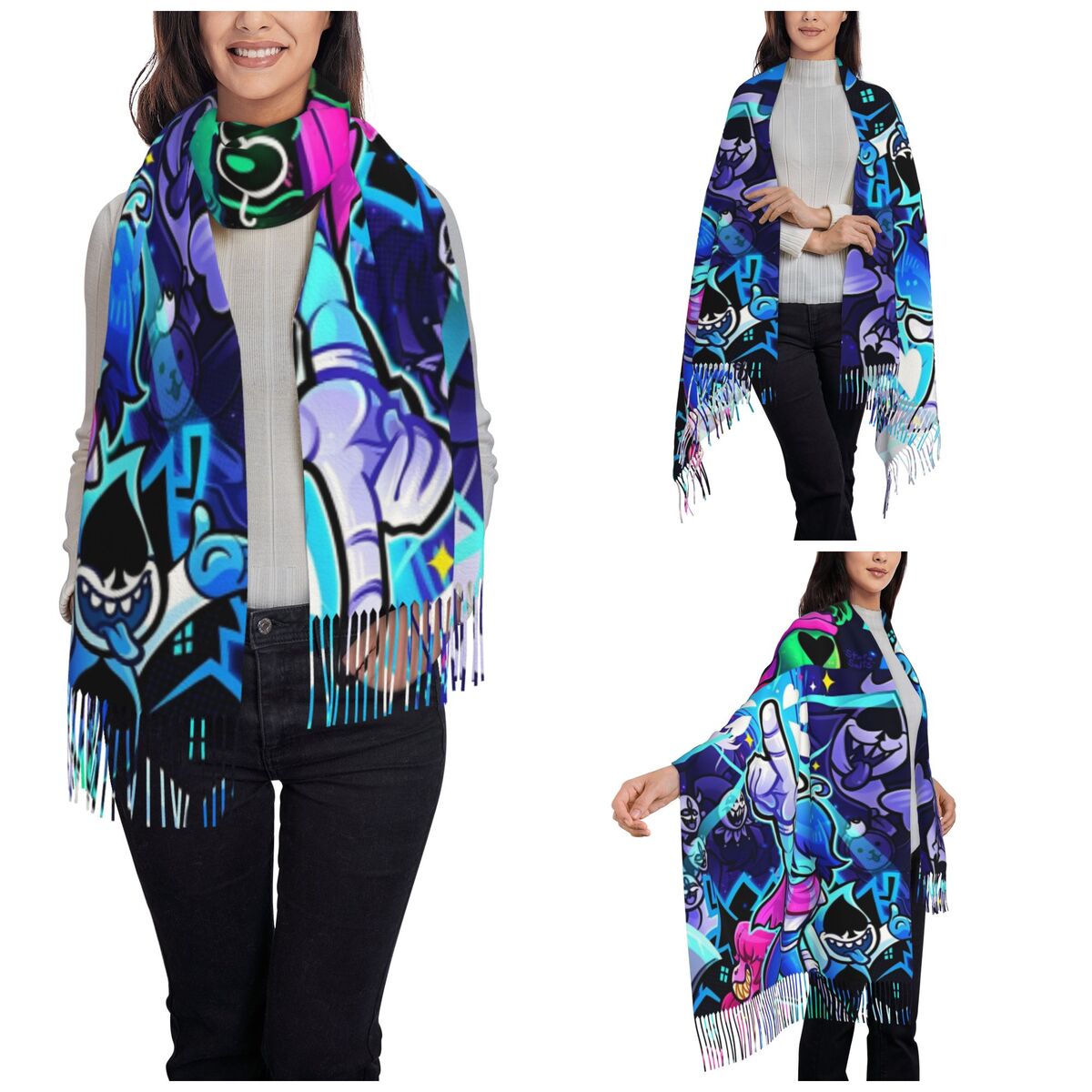 Deltarunes 숄 랩 여성용 겨울 대형 긴 스카프 - Pashmina Wrap Large 리뷰 및 가격