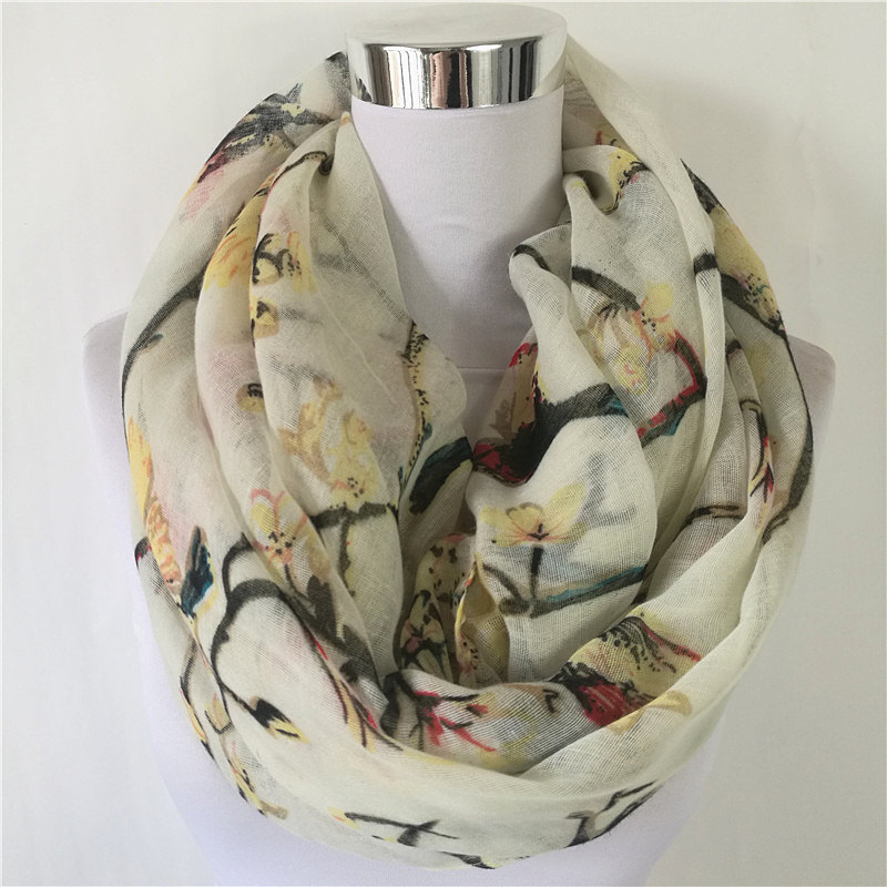 새로운 까치 새 인쇄 Viscose Match Ipek - Infinity Scarf Knit 리뷰 및 가격
