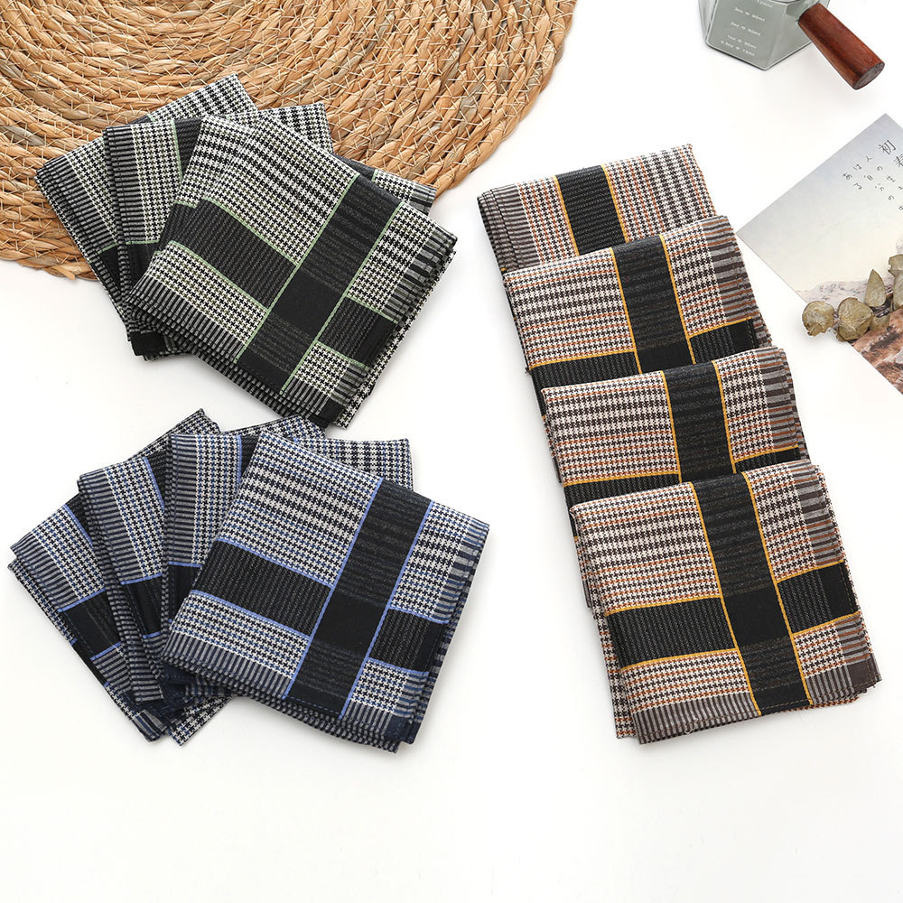 3/6/12개 남성용 순면 손수건 빗질한 실 고급 비즈 - Handkerchief Cotton Men 리뷰 및 가격