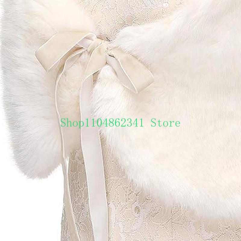 652F 정교한 인조 모피 스톨 신부 및 신부 들러리  - Stole Wedding Shawl 리뷰 및 가격