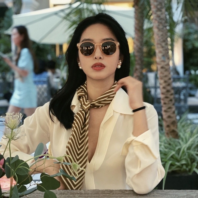 스트라이프 프린트 100% 실크 넥 헤드 헤어 스카프, - Silk Tie Striped 리뷰 및 가격