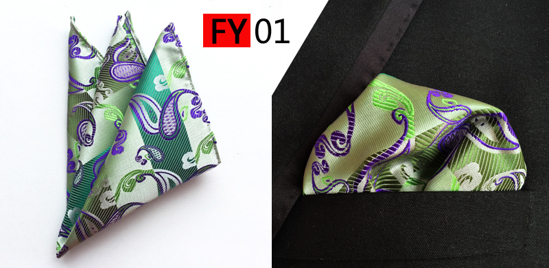 남자를위한 패션 밝은 인쇄 실크 주머니 광장 비즈니스  - Pocket Square Set 리뷰 및 가격