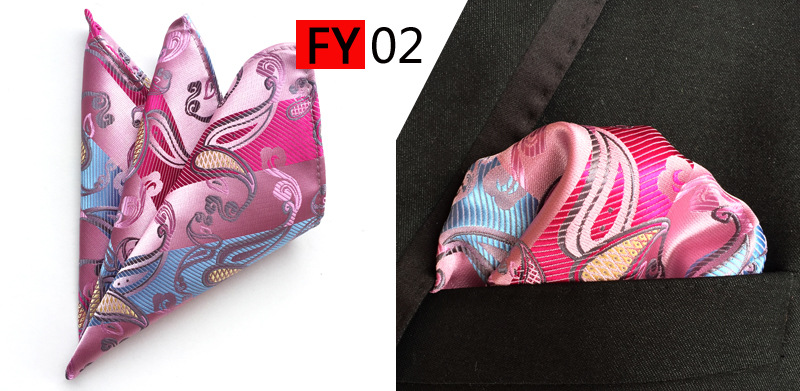 남자를위한 패션 밝은 인쇄 실크 주머니 광장 비즈니스  - Pocket Square Set 리뷰 및 가격