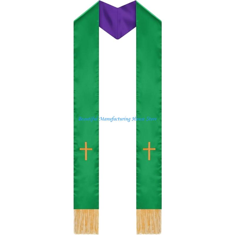 E56A 2개 가역 목사 스카프 성직자 스톨, 교차 장 - Stole Wedding Shawl 리뷰 및 가격