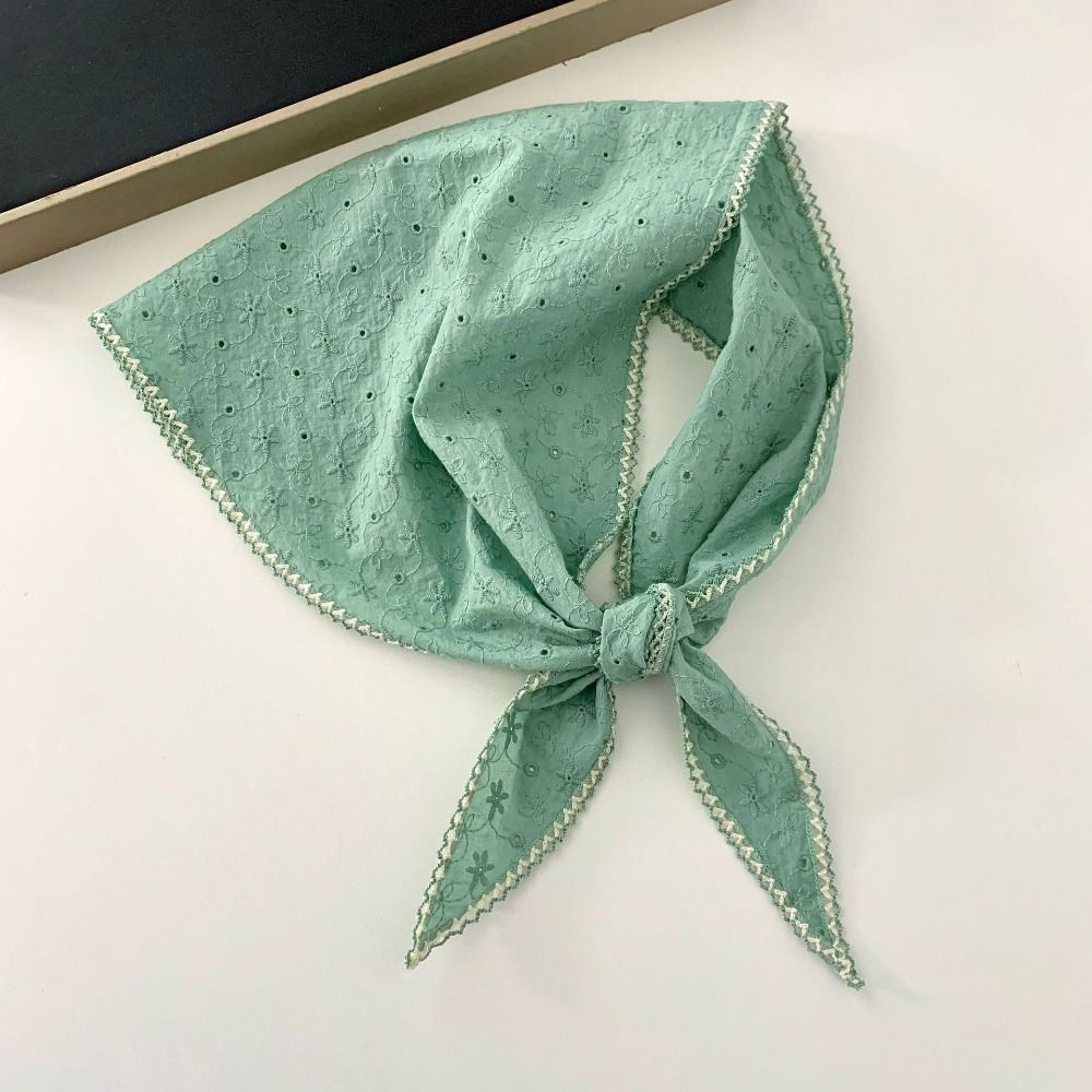 패션 자수 꽃무늬 넥 스카프 부드러운 빈티지 삼각 헤어 - Bandana Cotton 리뷰 및 가격