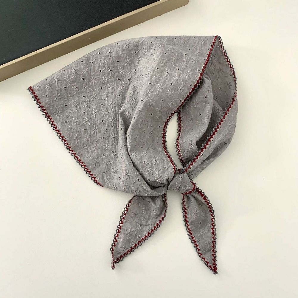 패션 자수 꽃무늬 넥 스카프 부드러운 빈티지 삼각 헤어 - Bandana Cotton 리뷰 및 가격