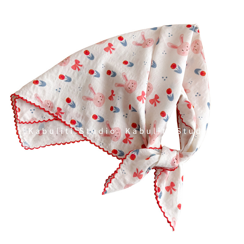 코튼 린넨 스퀘어 스카프 58cm 꽃무늬 프린트 고품질 - Face Scarf Mask 리뷰 및 가격