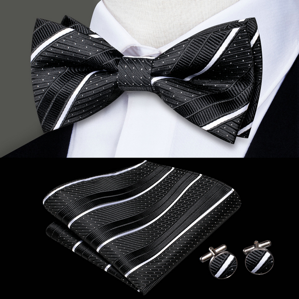 남성용 보타이 손수건 커프스 링크스 프리타이드 레드 화 - Silk Tie Striped 리뷰 및 가격
