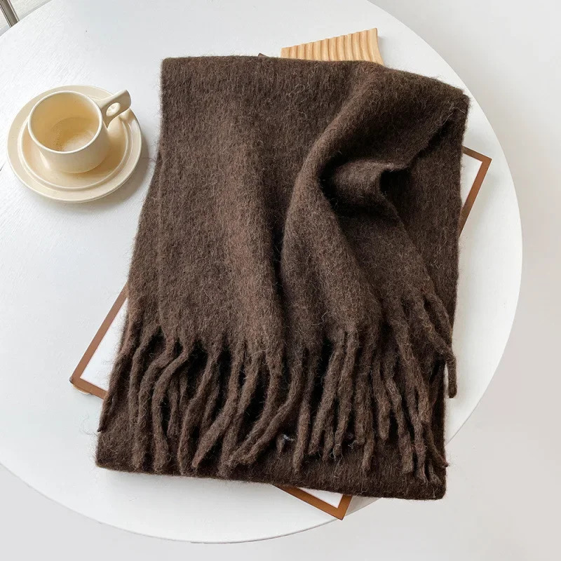 스카프 여성 가을 겨울 단색 심플 머플러 남녀 공용 다 - Muffler Men Wool 리뷰 및 가격