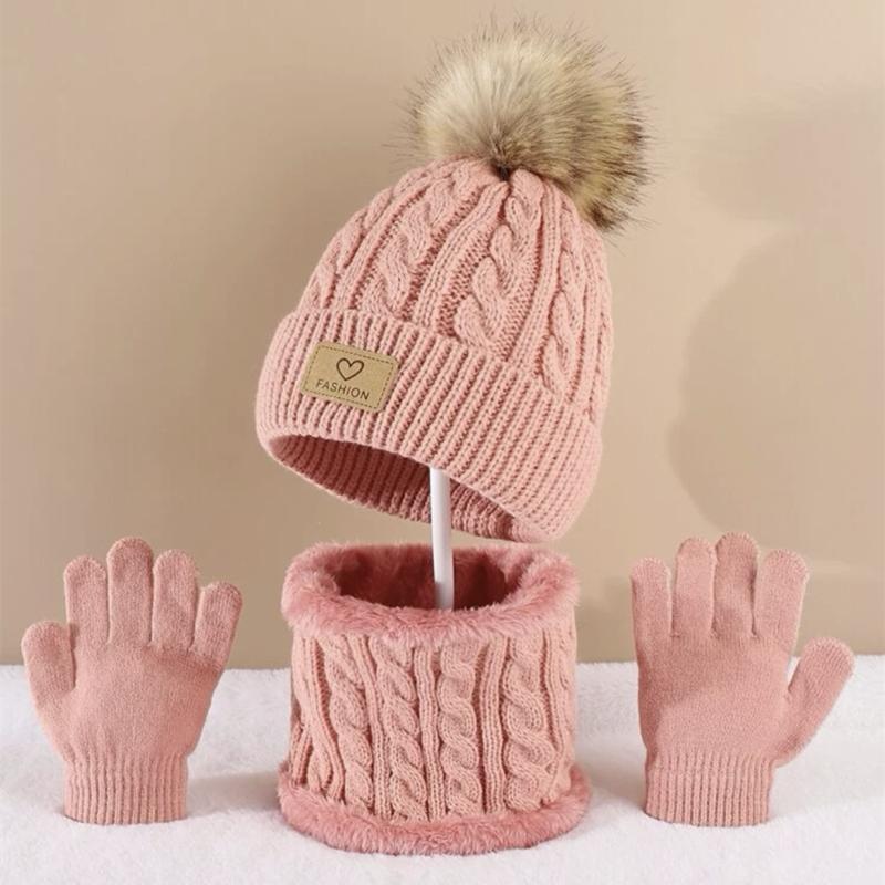 유아 어린이 Pom Pom 장식 비니 & 인피니티 스카 - Infinity Scarf Knit 리뷰 및 가격