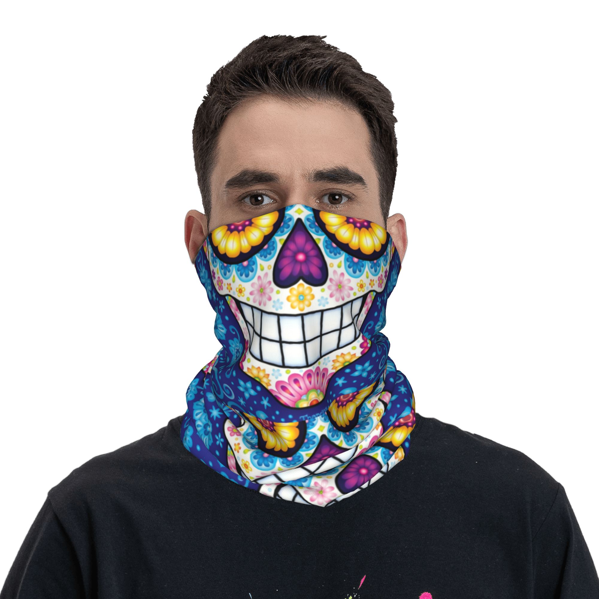 커스텀 데드데이 설탕 해골 겨울 헤어밴드 넥워머 하이킹 - Neck Warmer Tube 리뷰 및 가격
