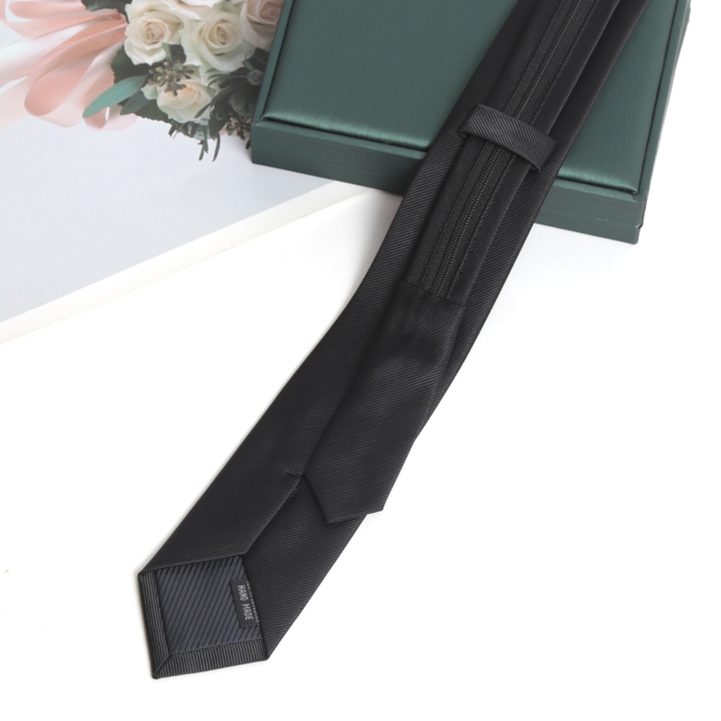 블랙 컬러 지퍼 타이 수제 고품질 넥타이 스키니 6CM - Skinny Tie Men 리뷰 및 가격