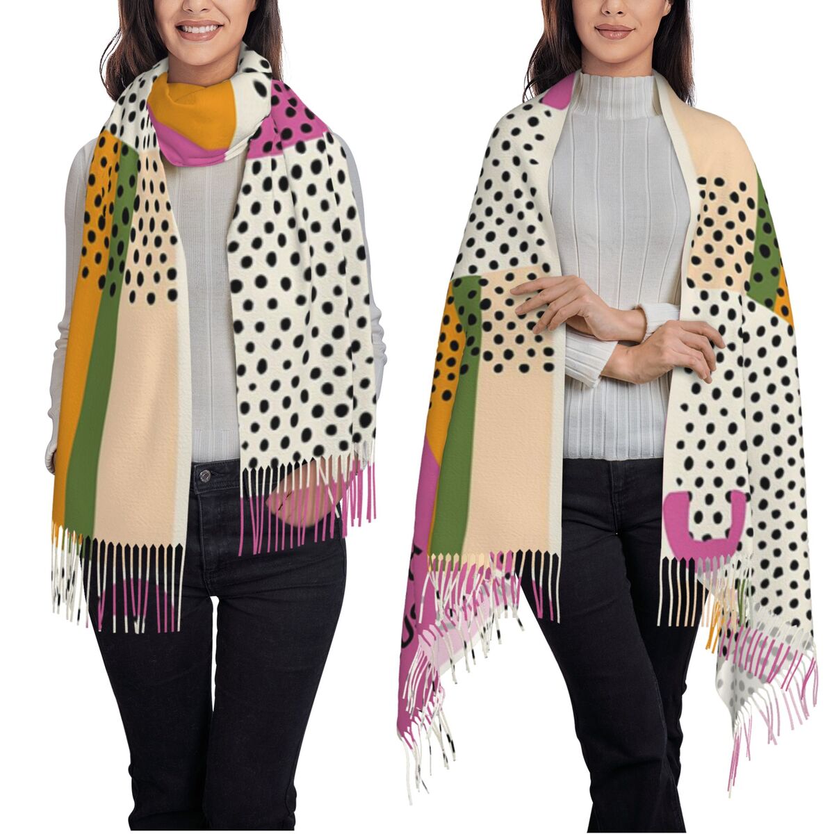 럭셔리 야요이 쿠사마 인피니티 도트 스카프 태슬 스카프 - Infinity Scarf Knit 리뷰 및 가격