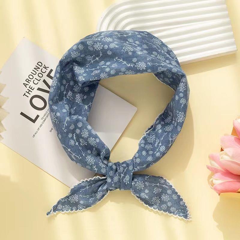 프리미엄 삼각형 헤드 스카프 코튼 린넨 레트로 프랑스풍 - Bandana Cotton 리뷰 및 가격