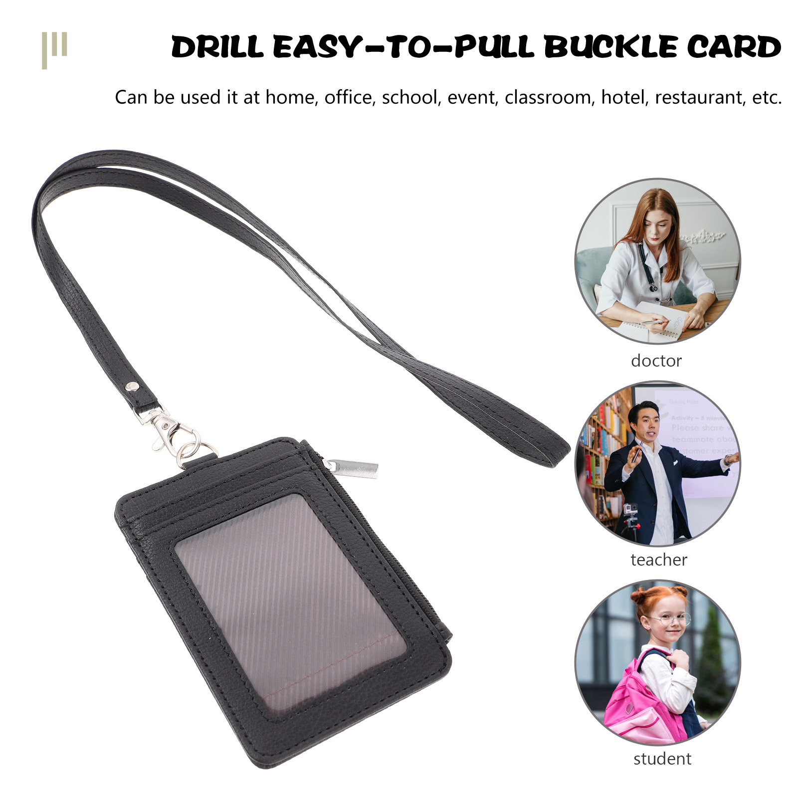 ID 카드 홀더 카드 슬리브 내마모성 배지 홀더 직장인 - Lanyard Badge Holder 리뷰 및 가격