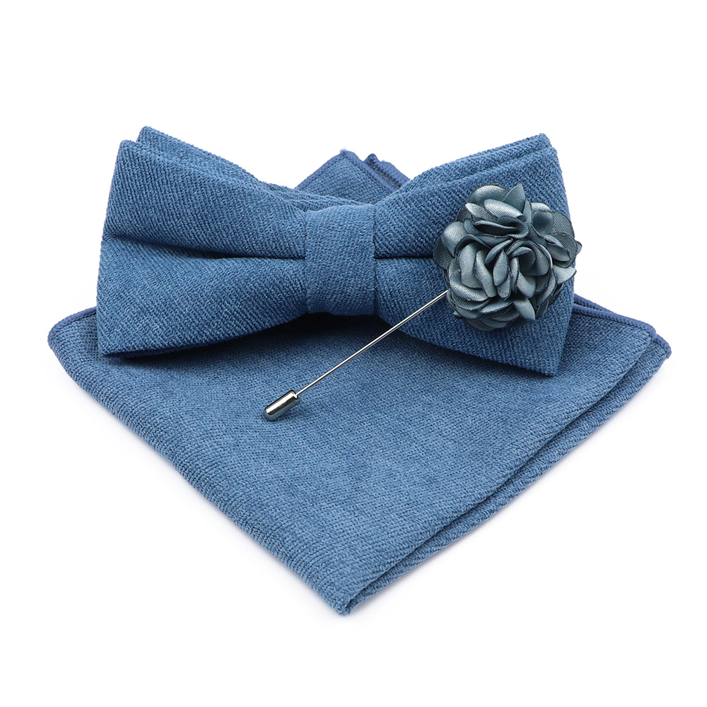 남성 솔리드 컬러 코튼 Bowtie 포켓 스퀘어 브로치 - Handkerchief Cotton Men 리뷰 및 가격