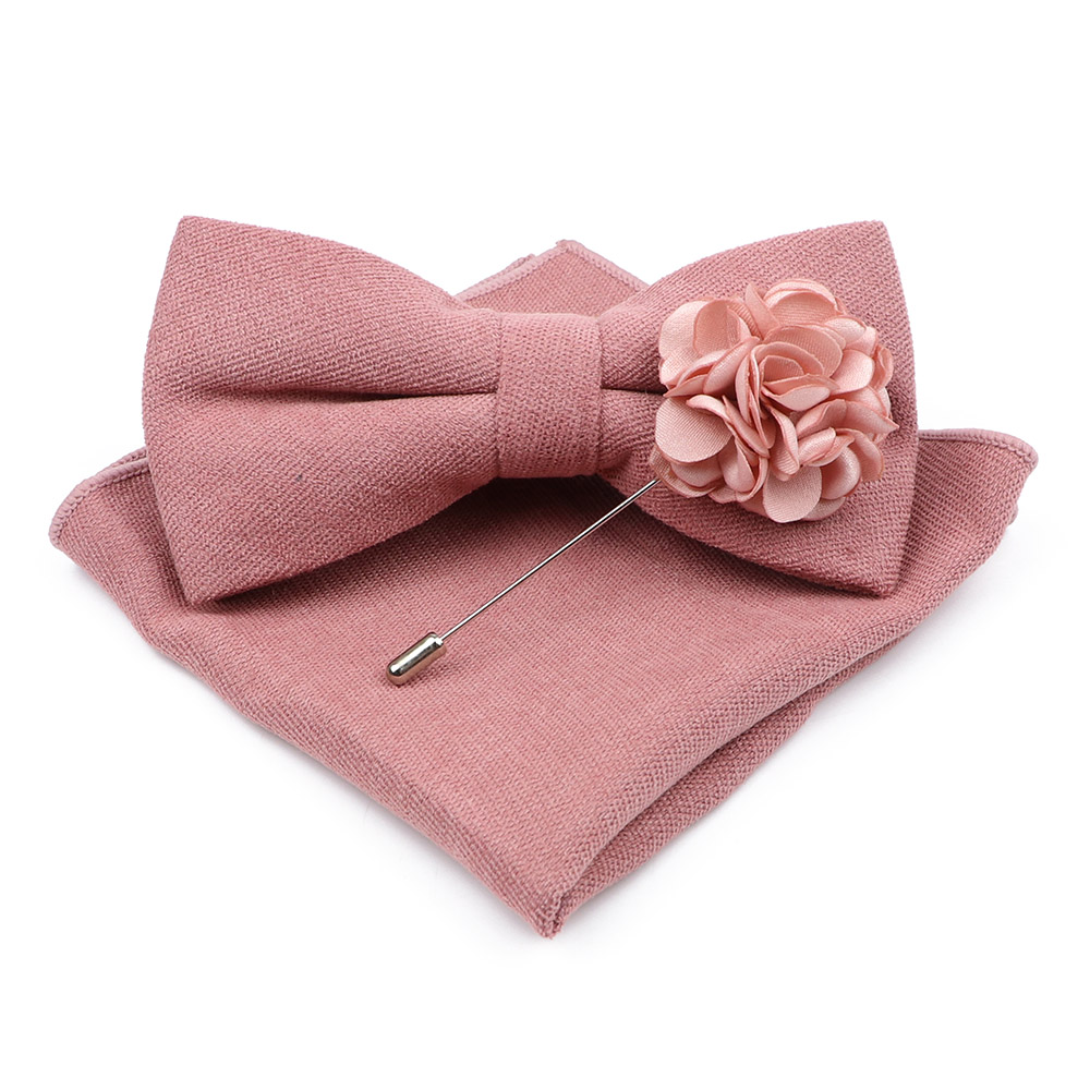 남성 솔리드 컬러 코튼 Bowtie 포켓 스퀘어 브로치 - Handkerchief Cotton Men 리뷰 및 가격