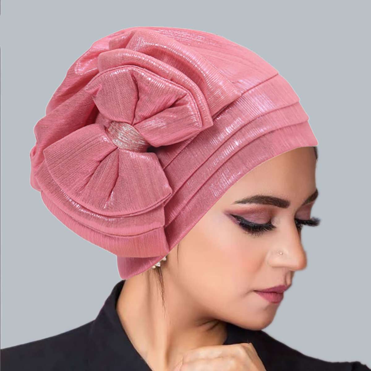 새로운 여성 무슬림 보우 매듭 터번 인도 모자 히잡 비 - Head Wrap Turban 리뷰 및 가격