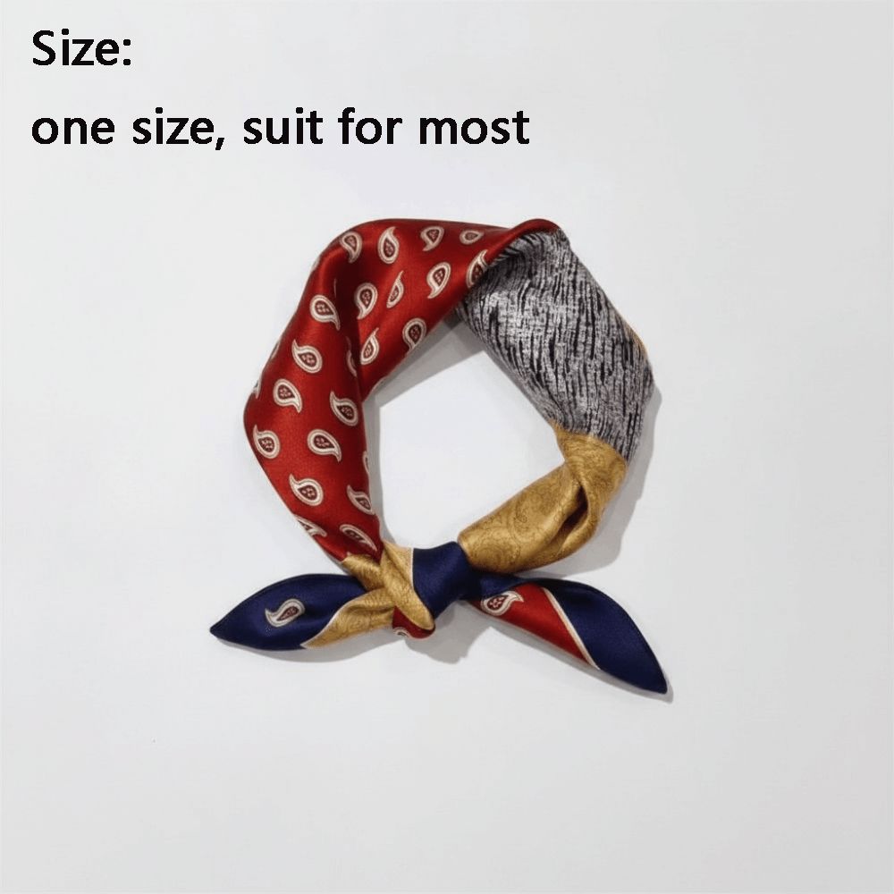 실크 소재 실크 스퀘어 스카프 플로럴 프린트 부드러운  - Face Scarf Mask 리뷰 및 가격