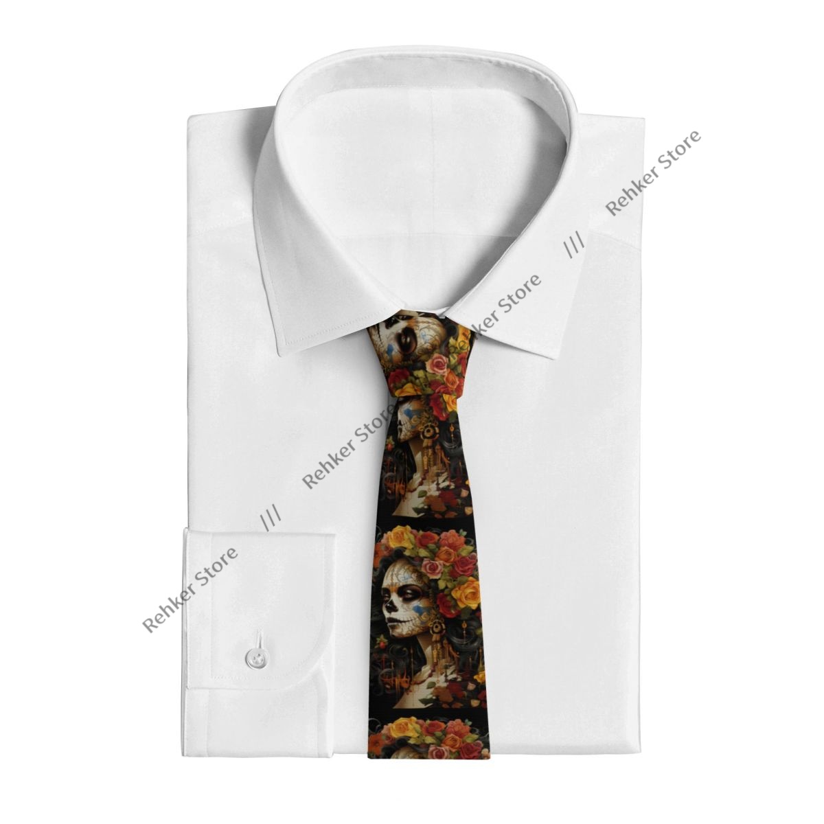남성용 넥타이 클래식 스키니 데드 우먼의 날 머리에 꽃 - Skinny Tie Men 리뷰 및 가격