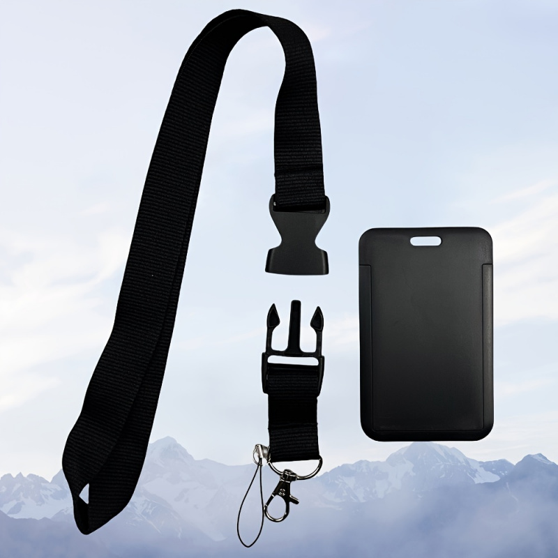 블랙 넥 랜야드 배지 홀더 세트 (탈부착 가능한 스트랩 - Lanyard Badge Holder 리뷰 및 가격