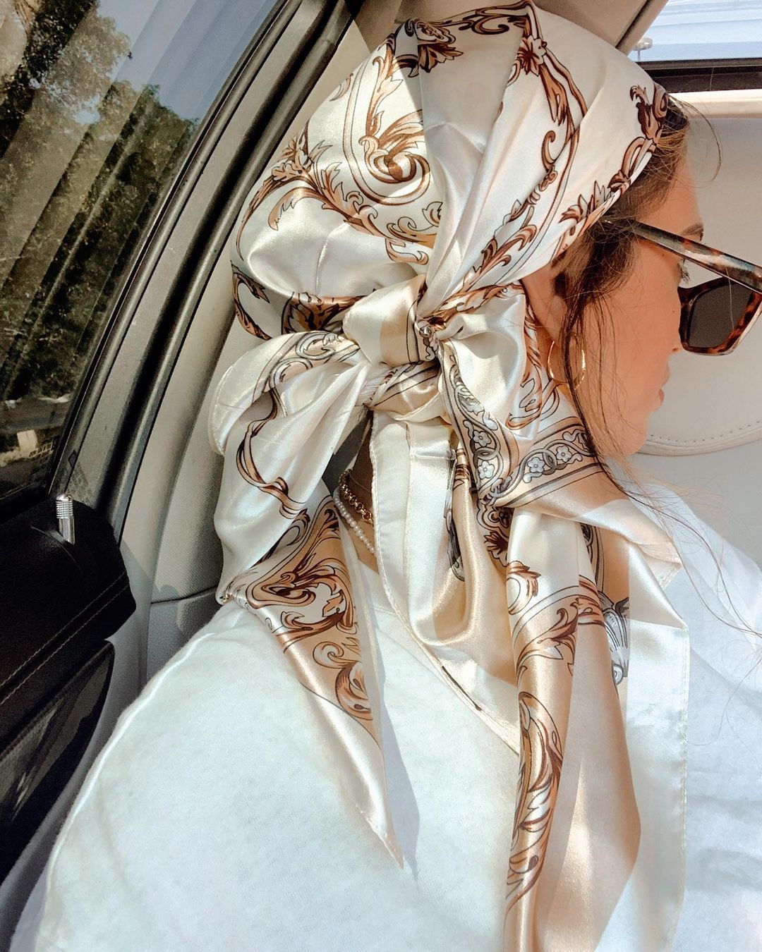 새틴 스퀘어 스카프 여성 이슬람 Hijab 우아한 20 - Silk Neck Scarf 리뷰 및 가격