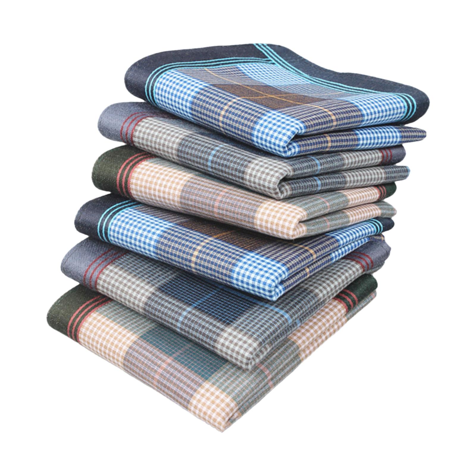 6Pcs 포켓 스퀘어 손수건, 남성용 여성용 범용 경량 - Handkerchief Cotton Men 리뷰 및 가격