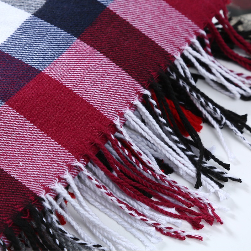 겨울 남성 스카프 격자 무늬 스트라이프 목도리 남성 캐 - Muffler Men Wool 리뷰 및 가격