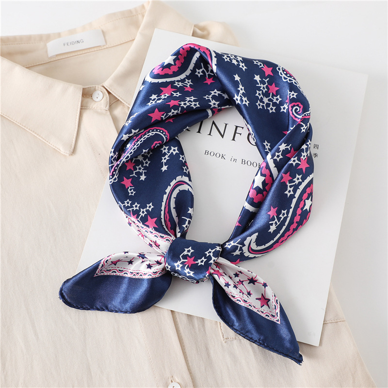 60cm 럭셔리 스퀘어 실크 스카프 여성용 히잡 헤어  - Scarf Silk Square 리뷰 및 가격